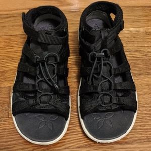 Keen black gladiator sandals, size 6 / 36 EU